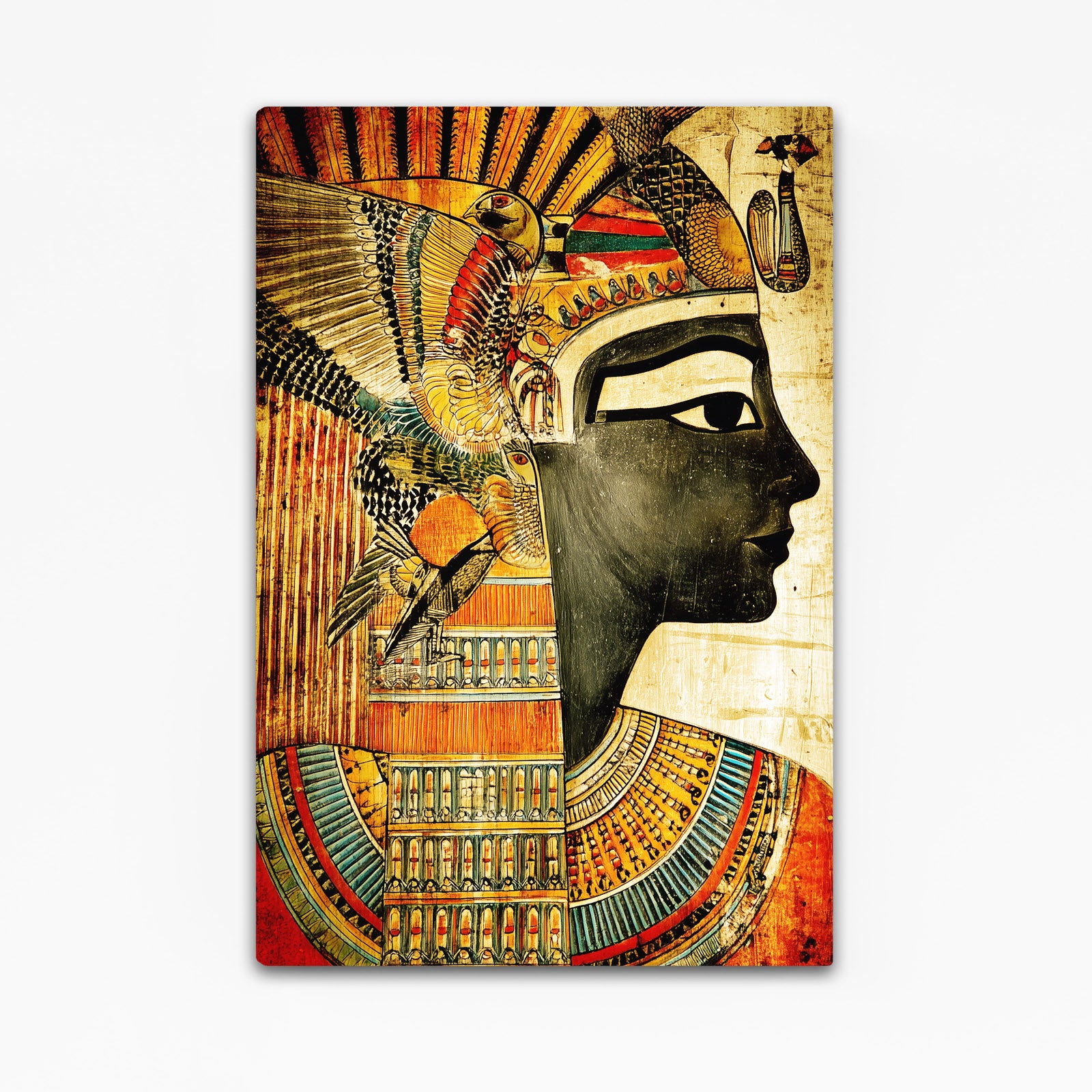 Stylized Pharaoh Headdress Egyptian Wall Decor – stylized pharaoh headdress egyptian canvas print