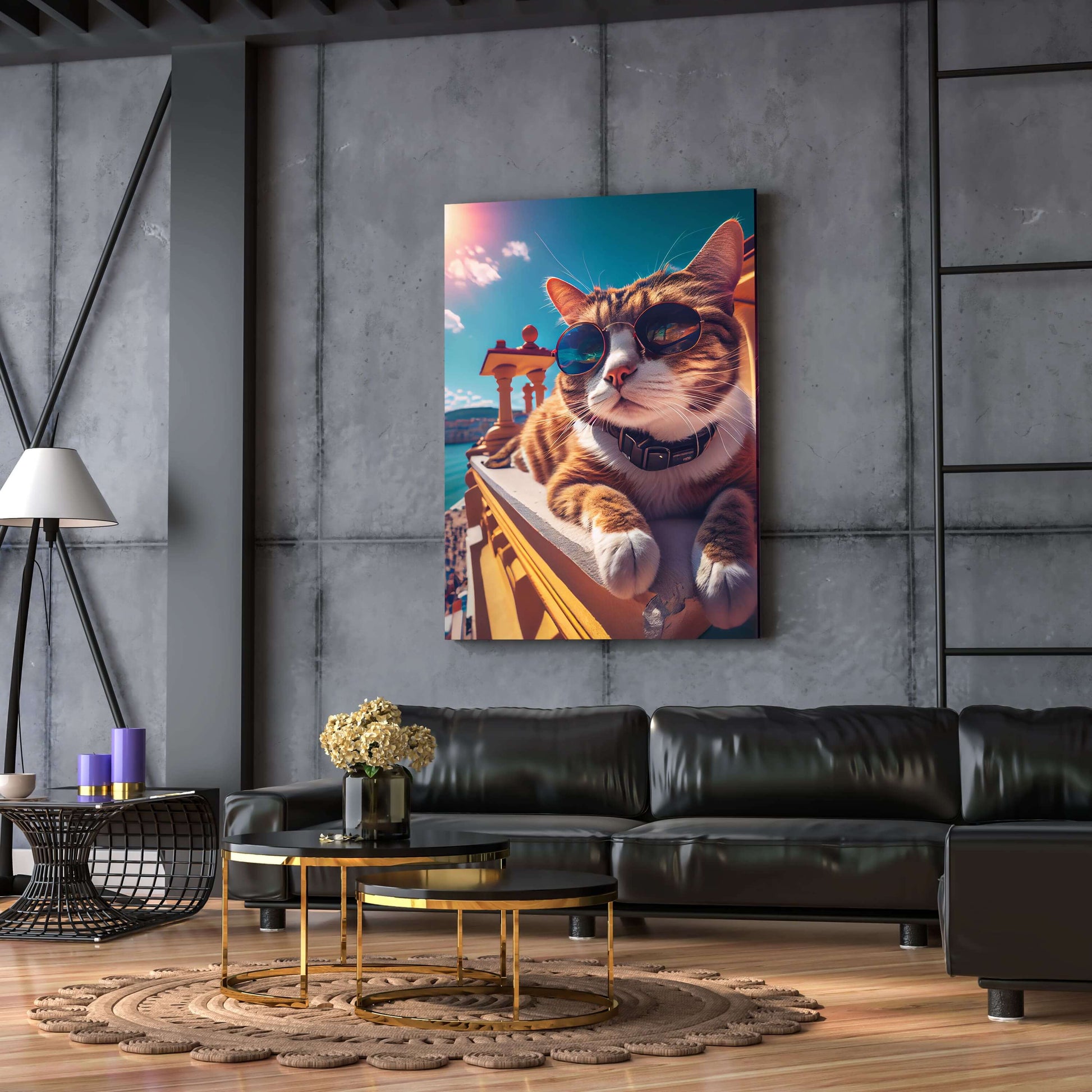 Summer Vibes Cat Art