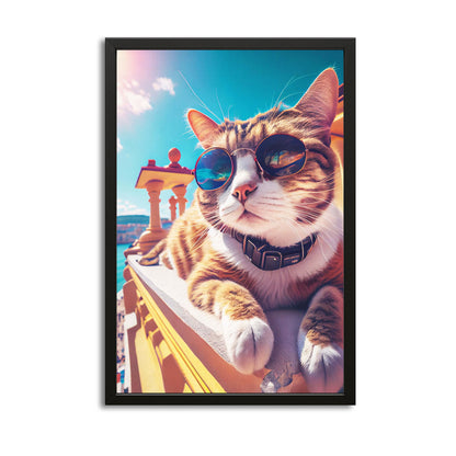 Summer Vibes Cat Art
