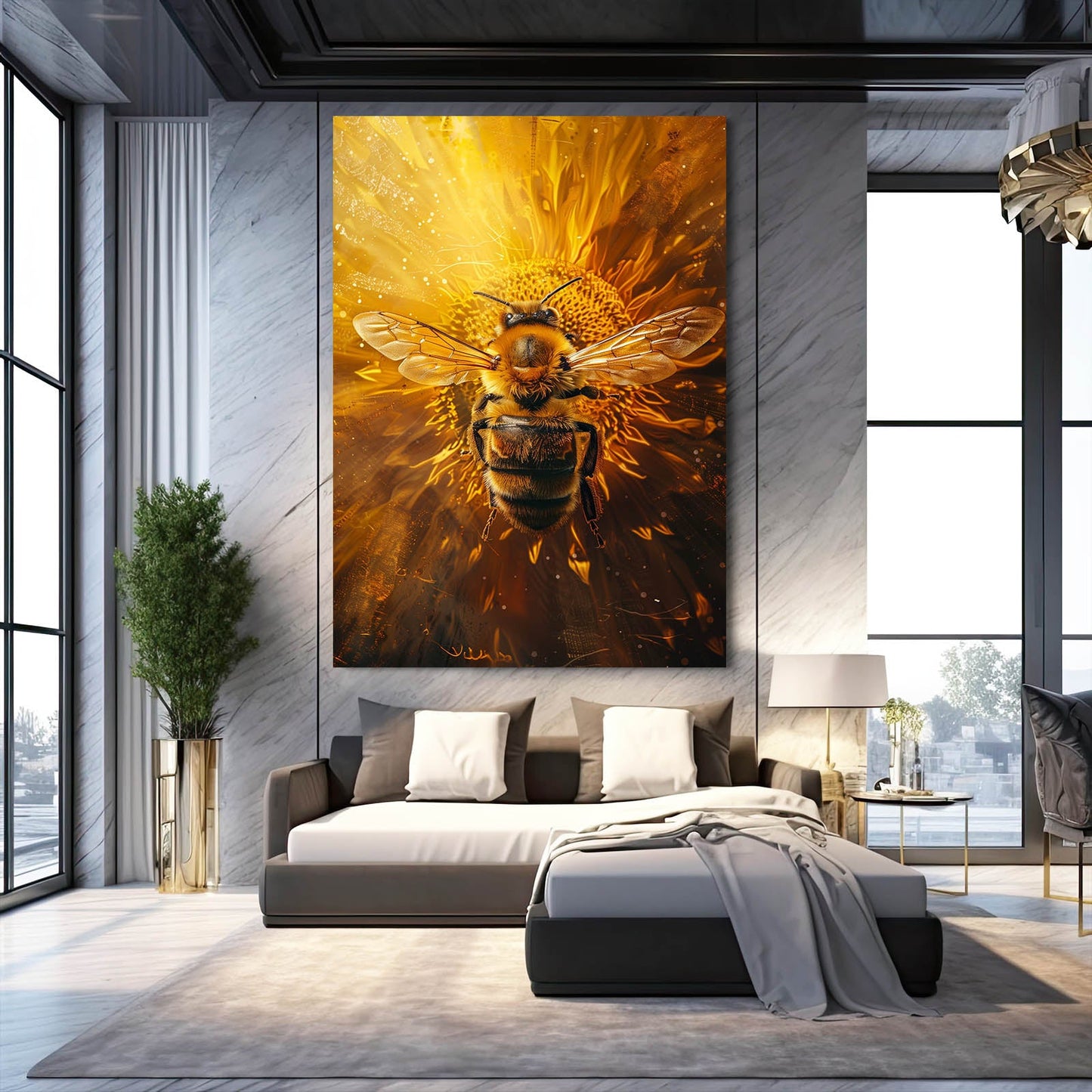 Sunfire Bee Art