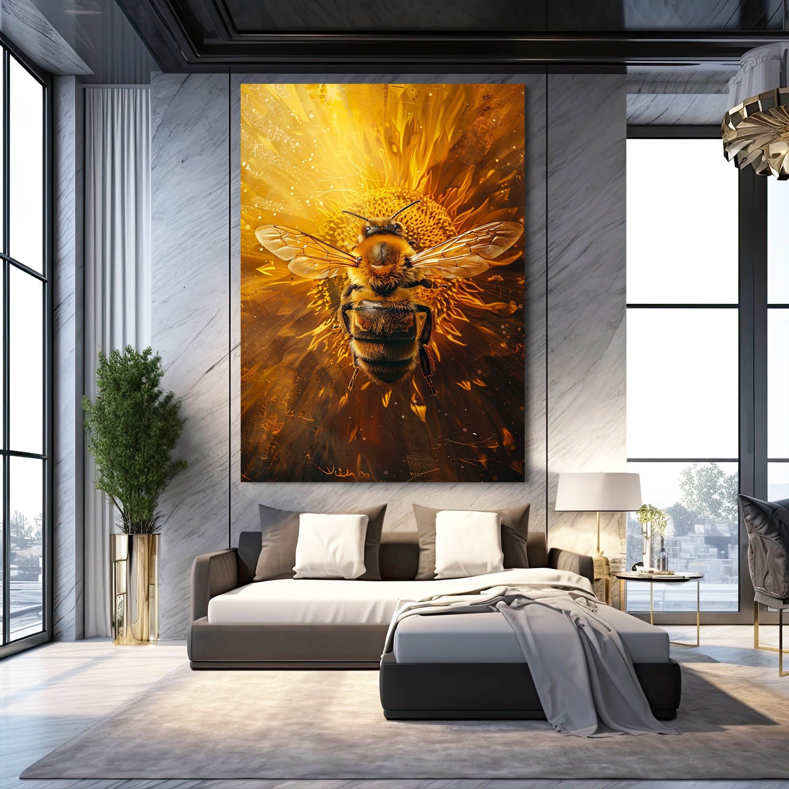 Sunfire Bee Art