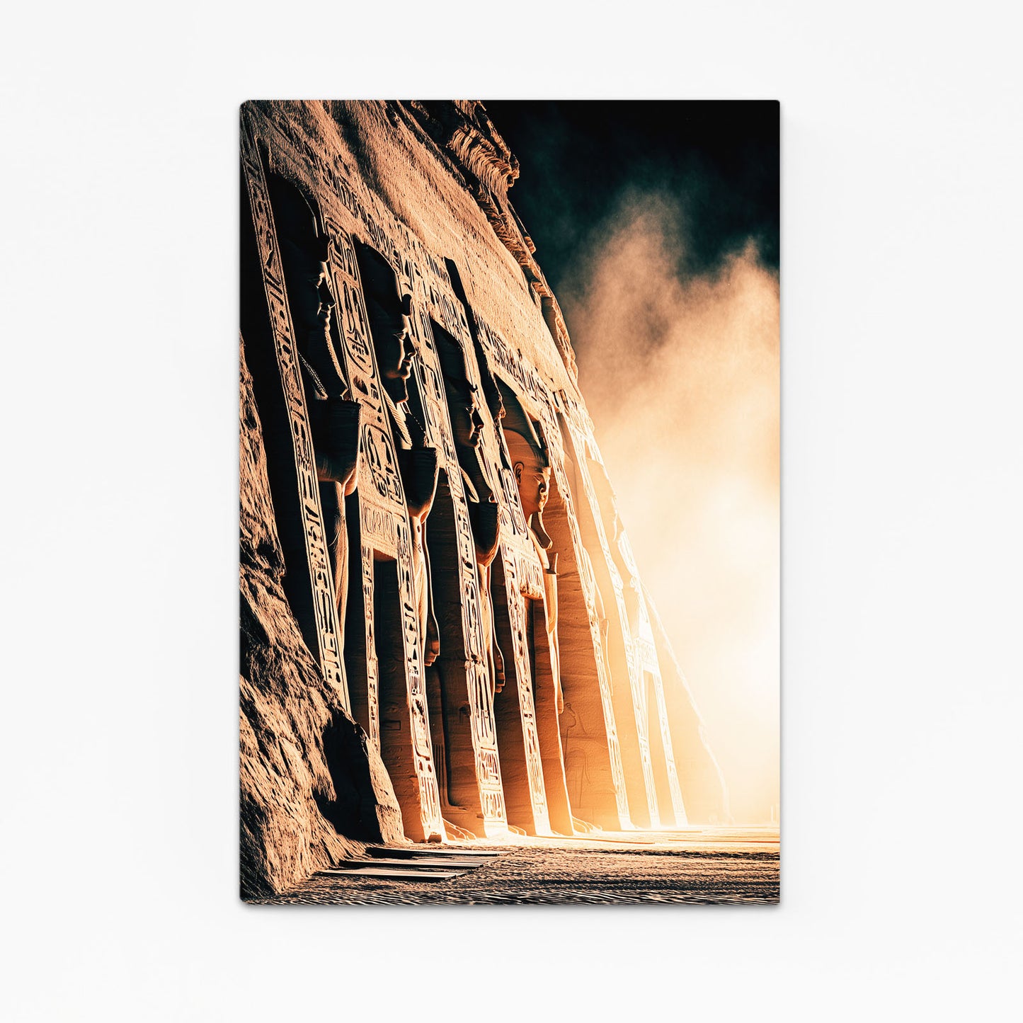 Sunlit Ruins Columns Egyptian Prints – sunlit ruins columns egyptian canvas print