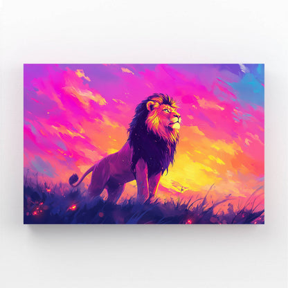 Sunrise Majesty Lion Wall Art