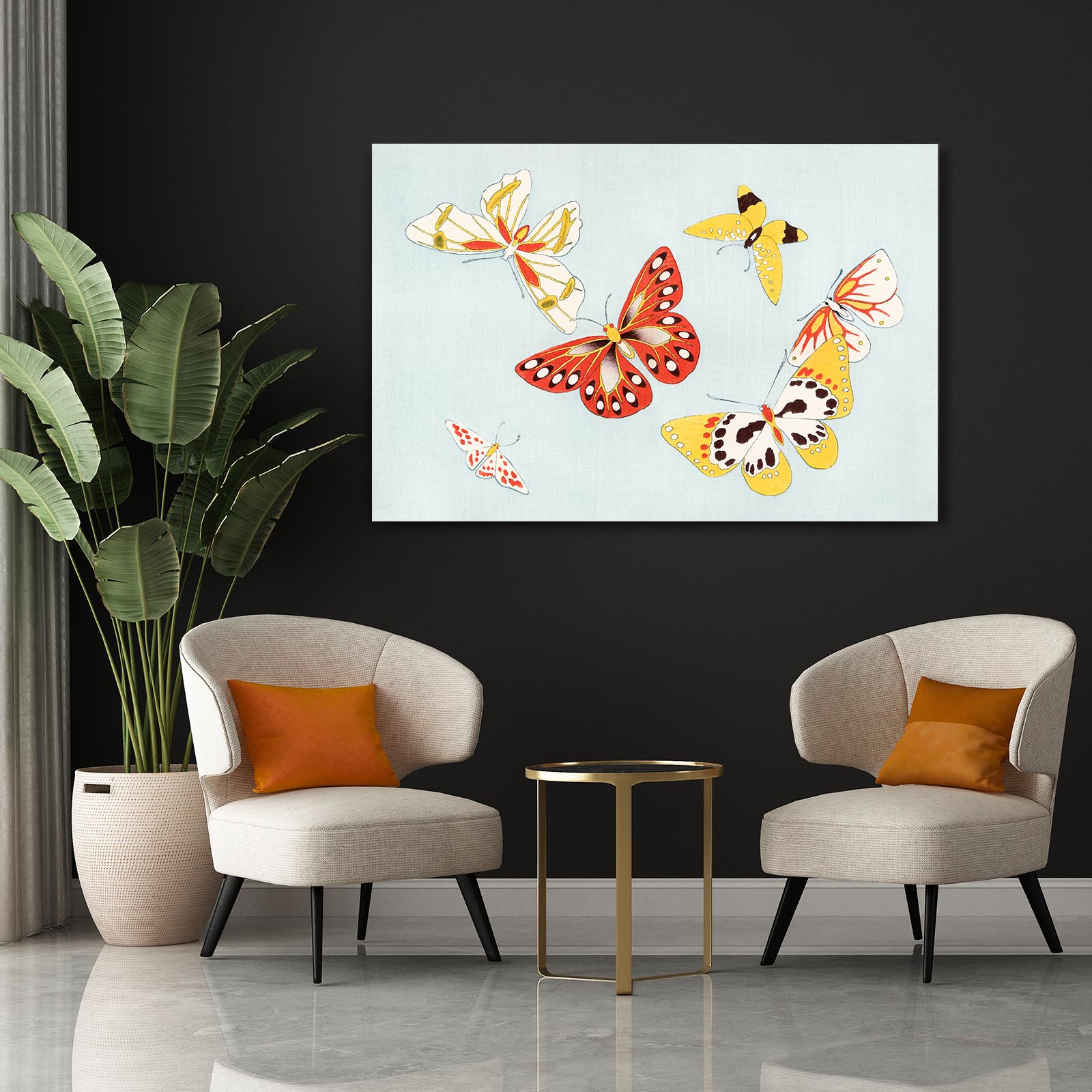 Sunset Wings Butterfly Wall Art