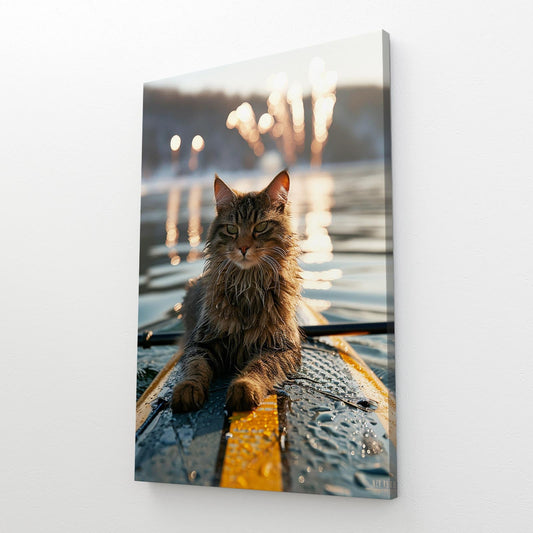 Surfer Cat Wall Art