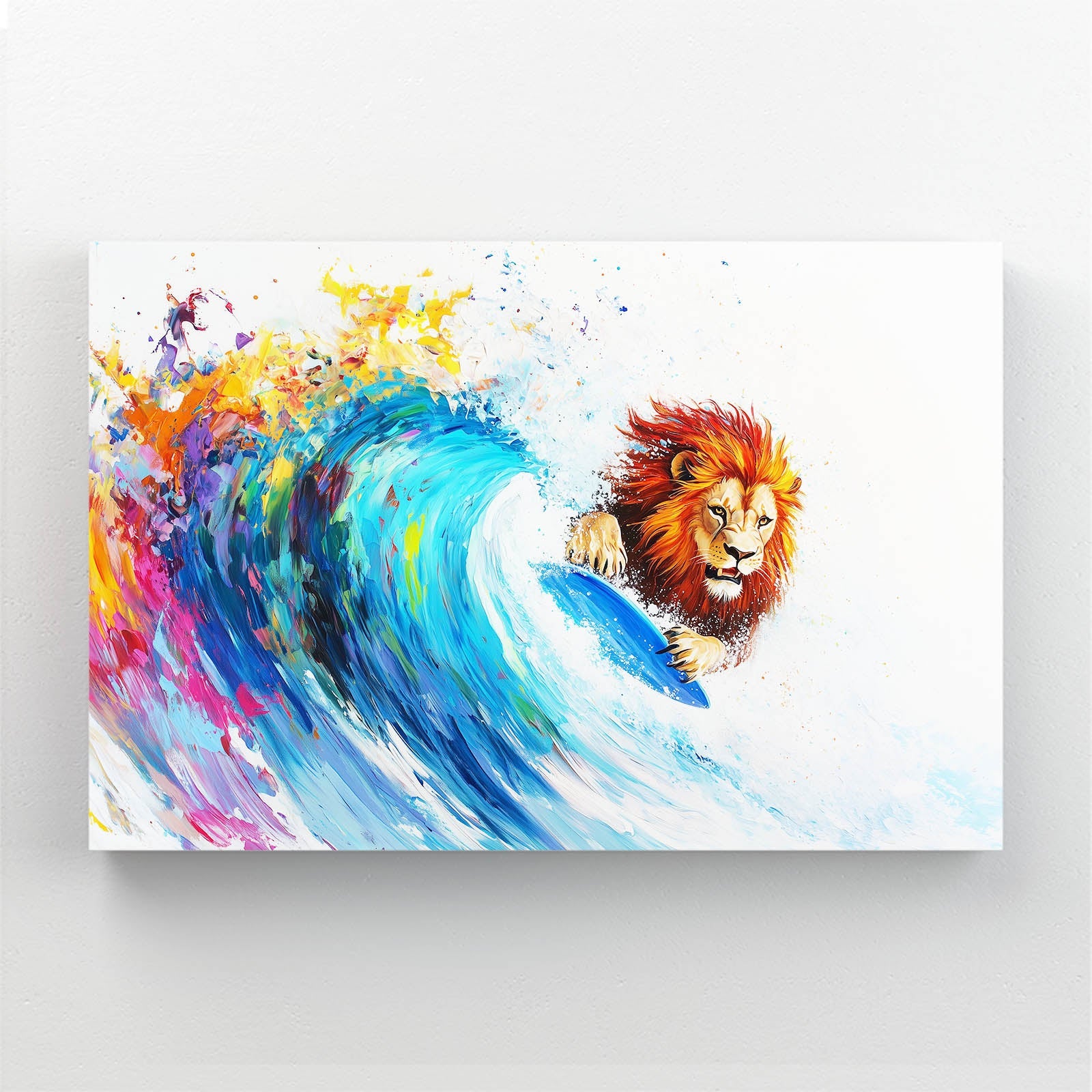 Surfing Lion Artwork