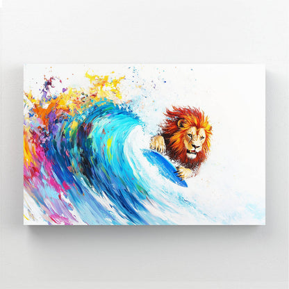 Surfing Lion Artwork