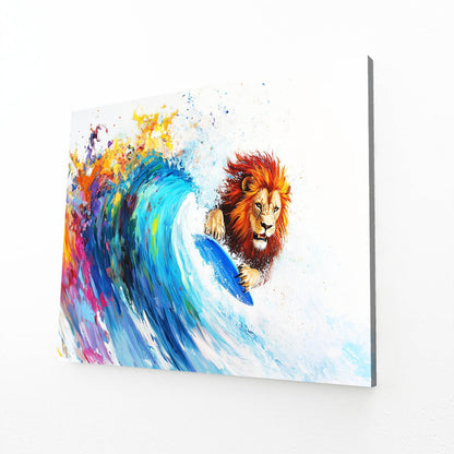 Surfing Lion Artwork
