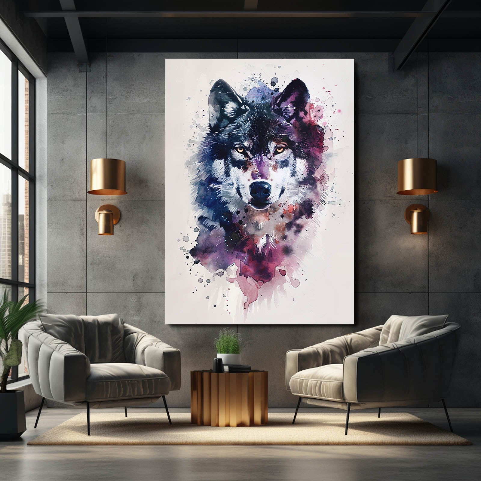Surreal Wolf Art