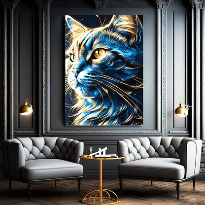 Surrealist Cat Wall Art