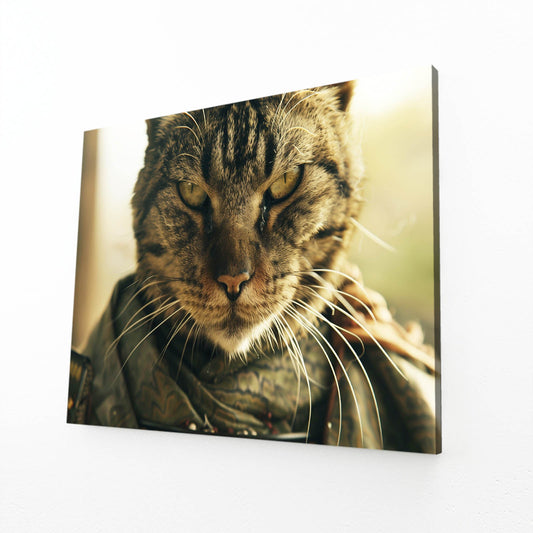 Tactical Warrior Cat Wall Art