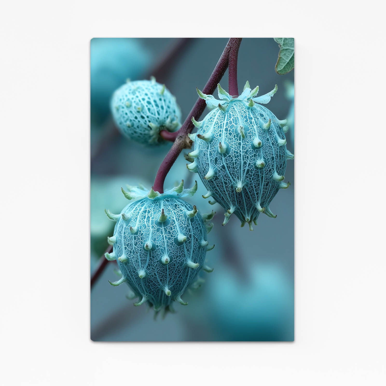 Teal Fruit Buds Prints – teal fruit buds fruit canvas print