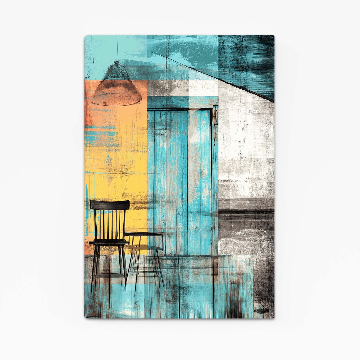 Teal Gold Farmhouse Farmhouse Canvas – teal gold farmhouse farmhouse canvas print