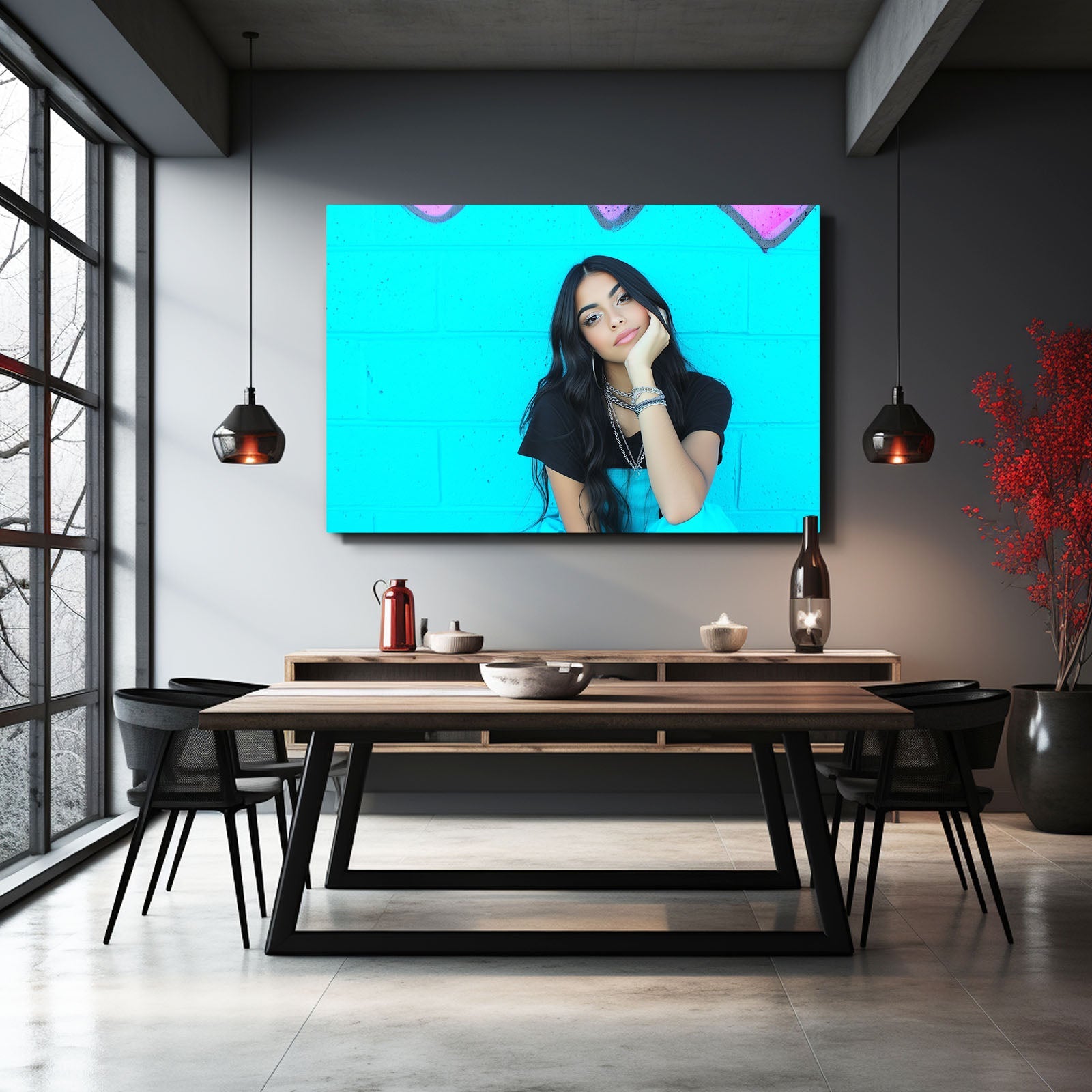 Teal Pop Photography Art Prints – canvas print, view 3