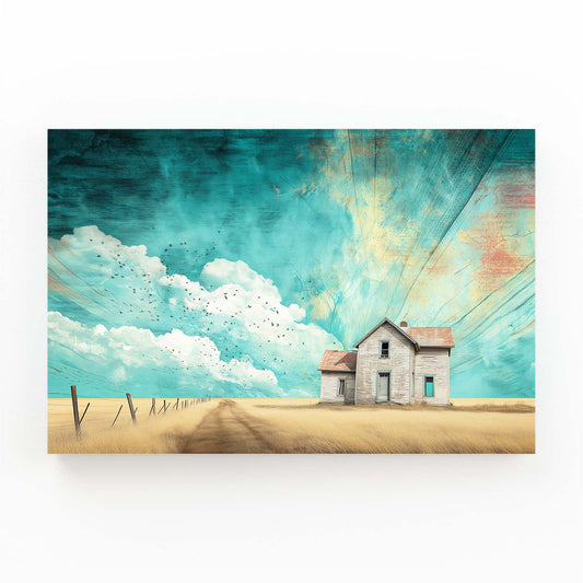 Teal Sky Farmhouse Farmhouse Canvas – teal sky farmhouse farmhouse canvas print