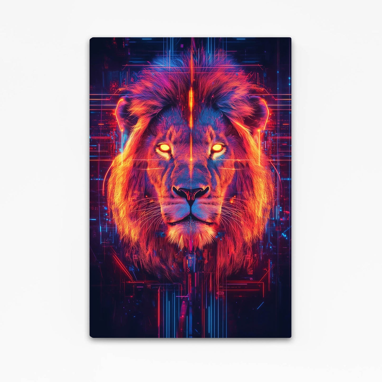 Techno King Lion Artwork