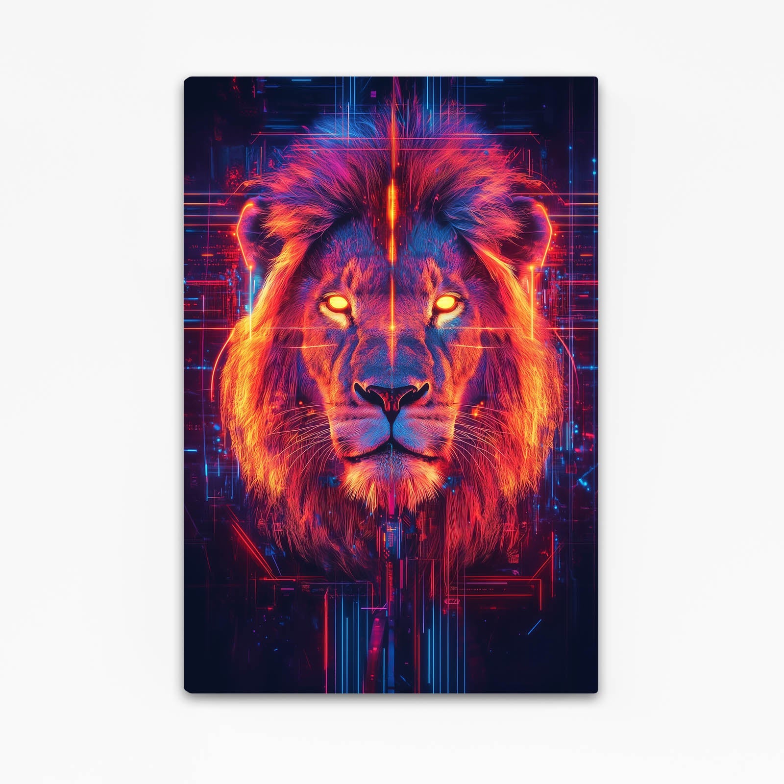 Techno King Lion Artwork