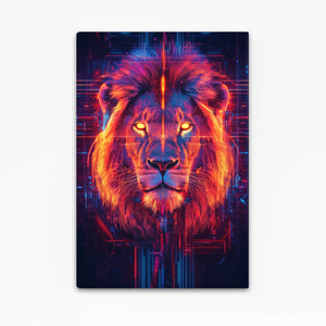 Techno King Lion Artwork
