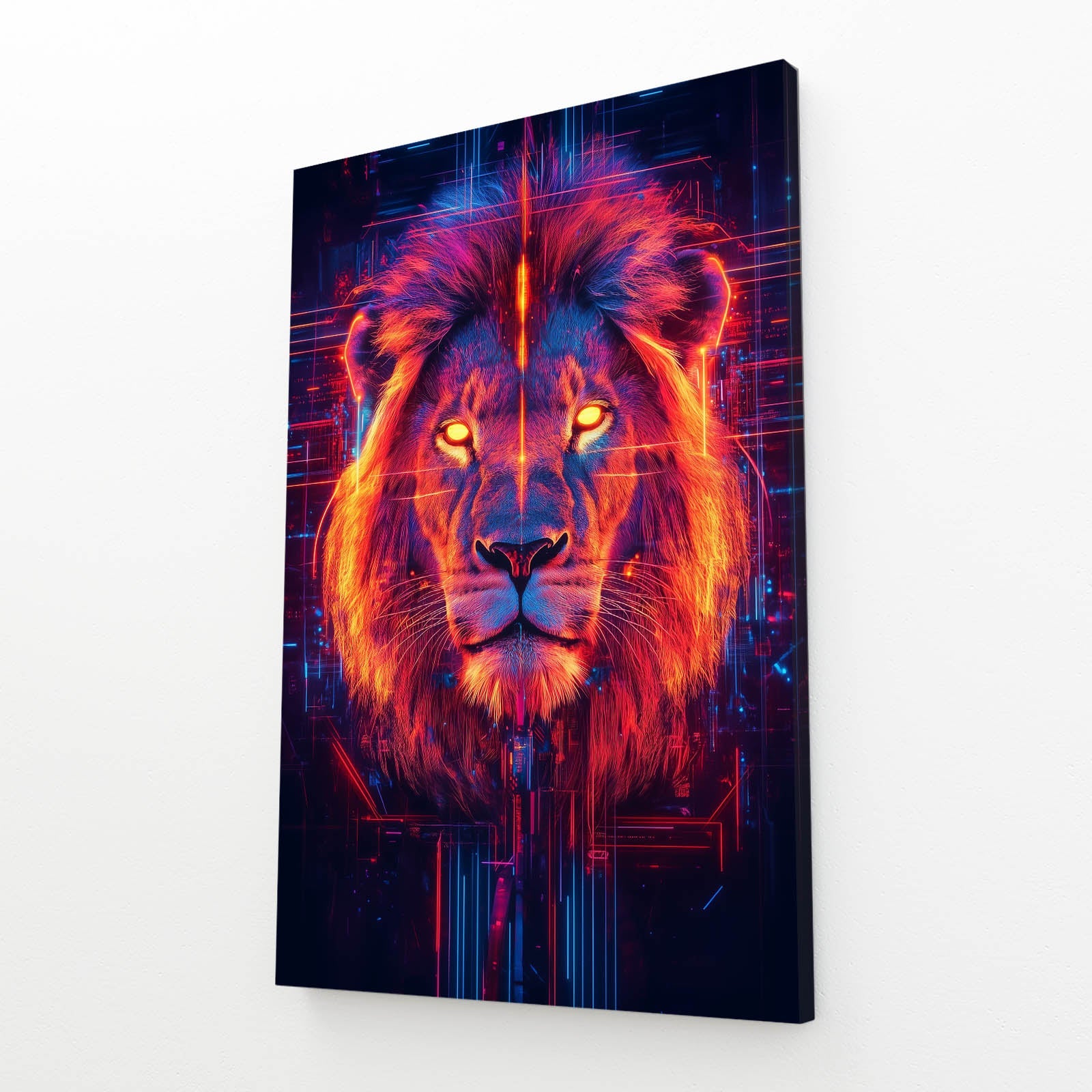 Techno King Lion Artwork