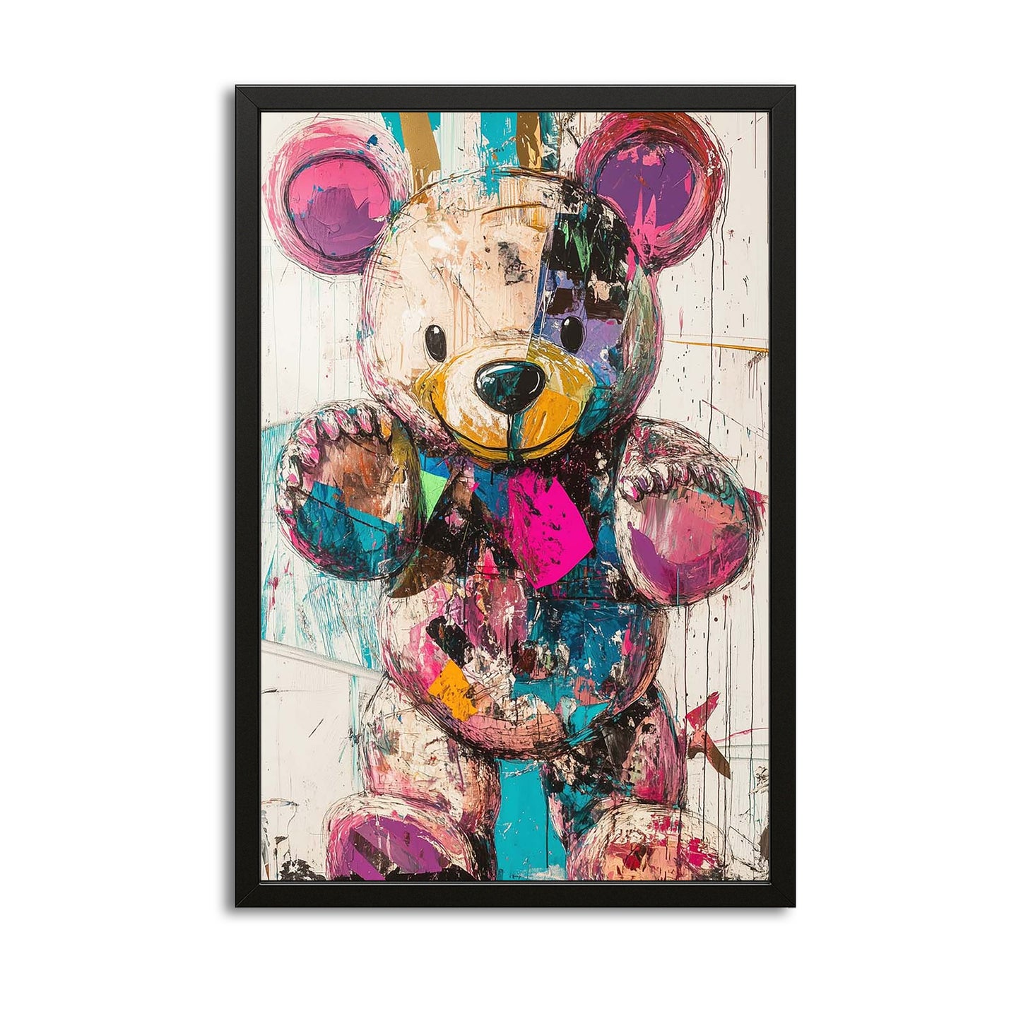 Teddy Bear Graffiti Art