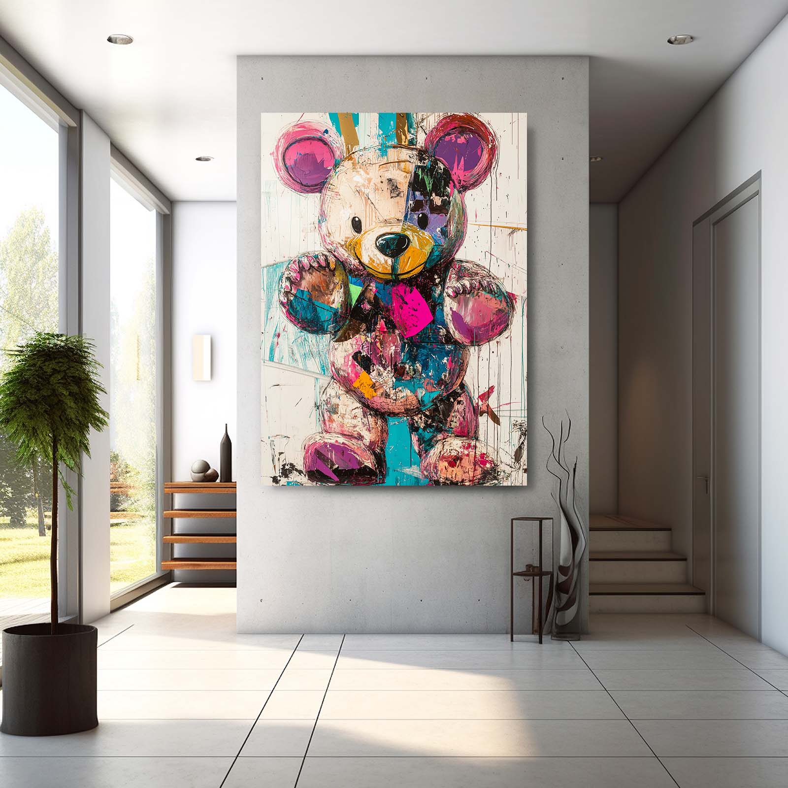 Teddy Bear Graffiti Art
