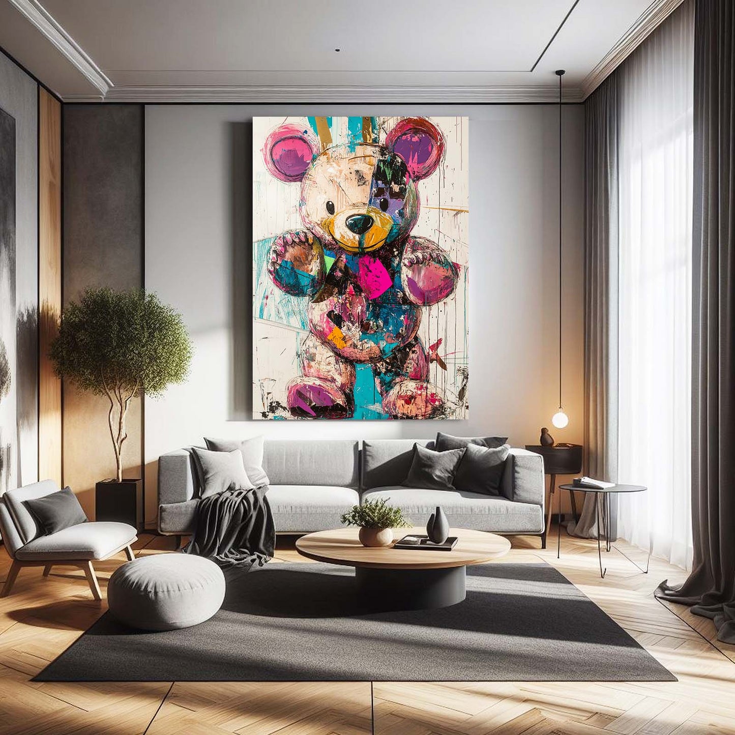 Teddy Bear Graffiti Art