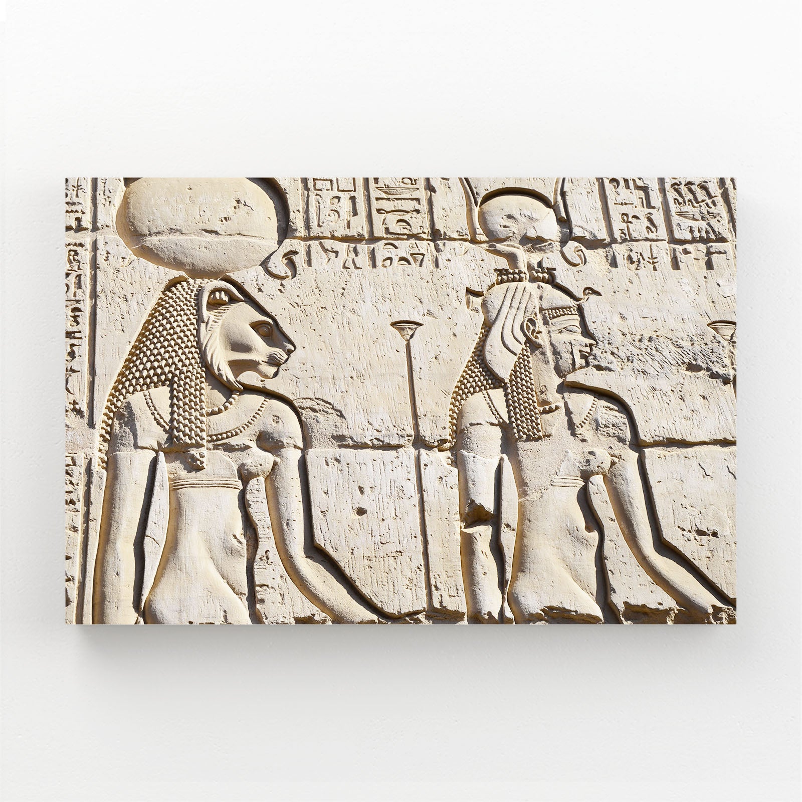 Temple Relief Carving Egyptian Wall Decor – temple relief carving egyptian canvas print