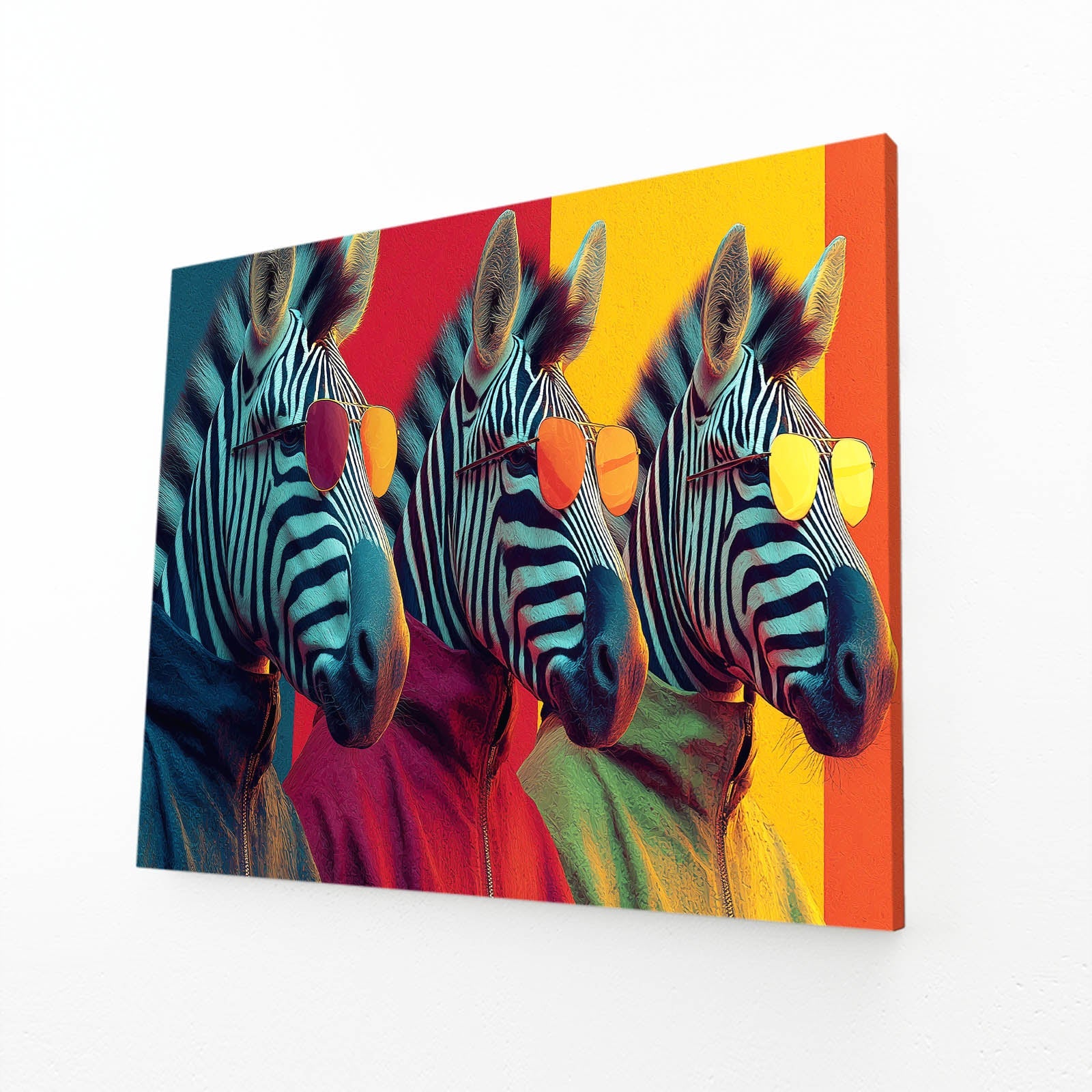 Three Zebra Canvas – three canvas print