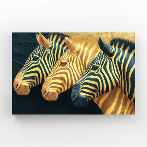 Three Zebra Wall Art