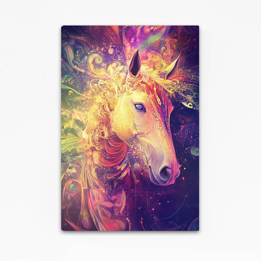 Timeless Horse Canvas – angled canvas view on white background