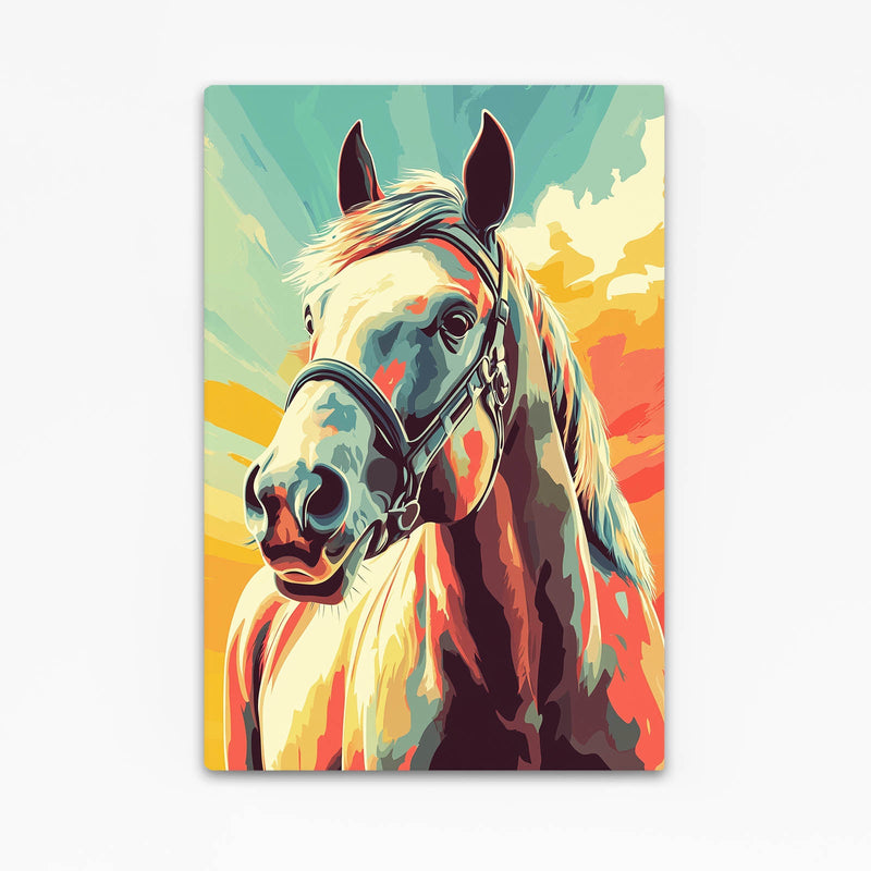 Timeless Horse Prints – angled canvas view on white background