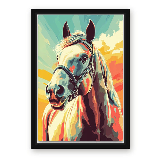 Timeless Horse Prints – with Premium Black wood frame