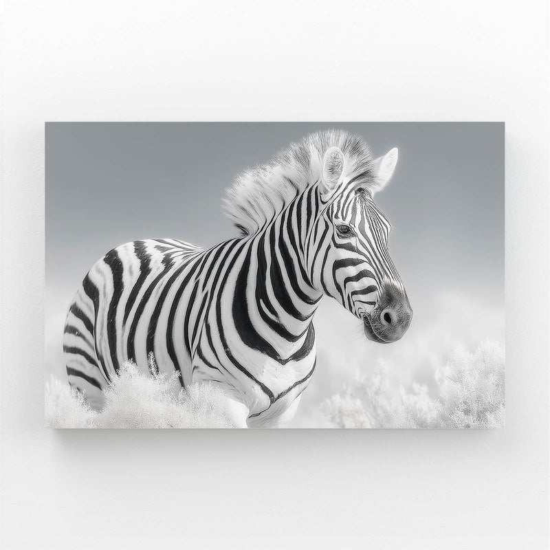 Timeless Zebra Art – black white canvas print