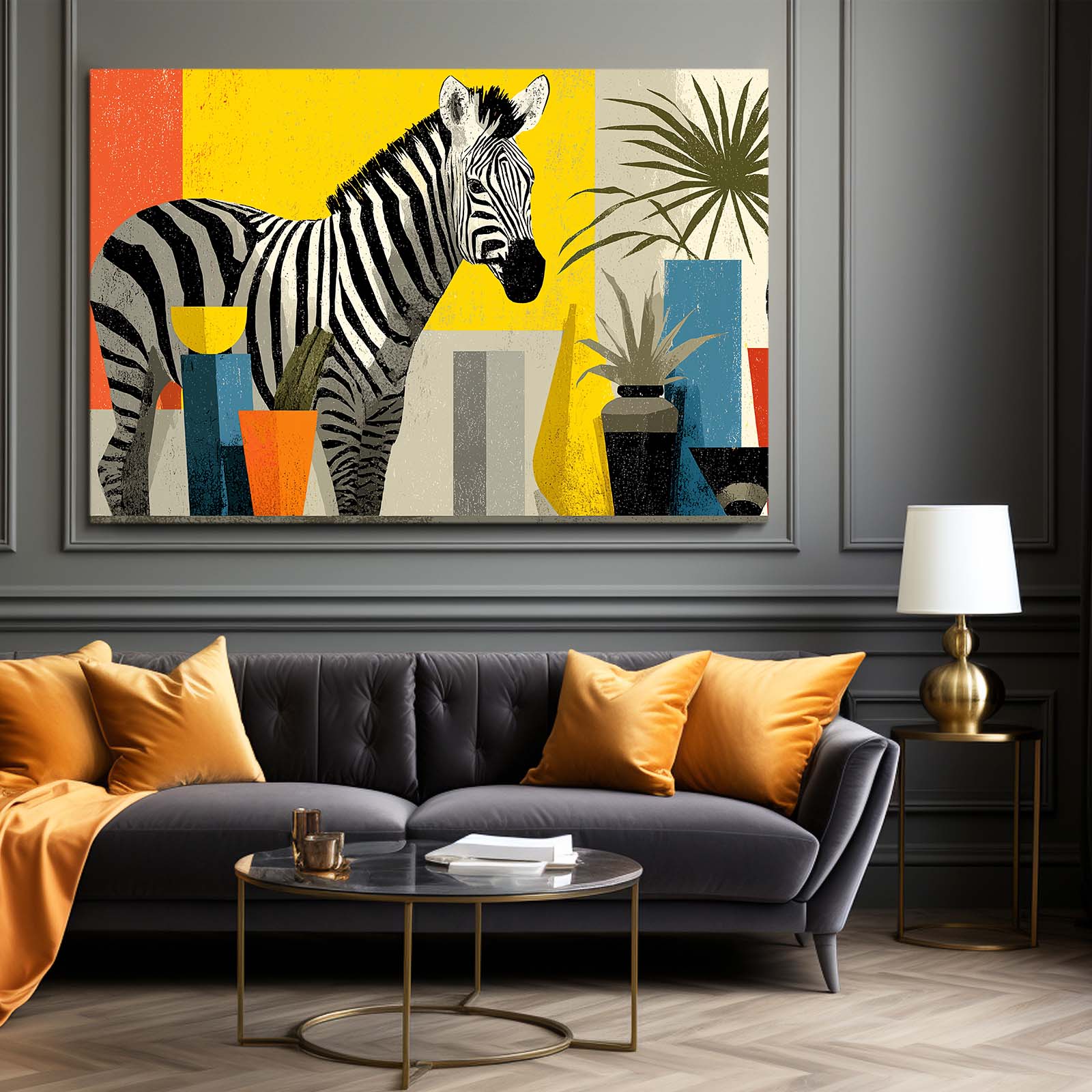 Timeless Zebra Prints – styled in a furnished interior