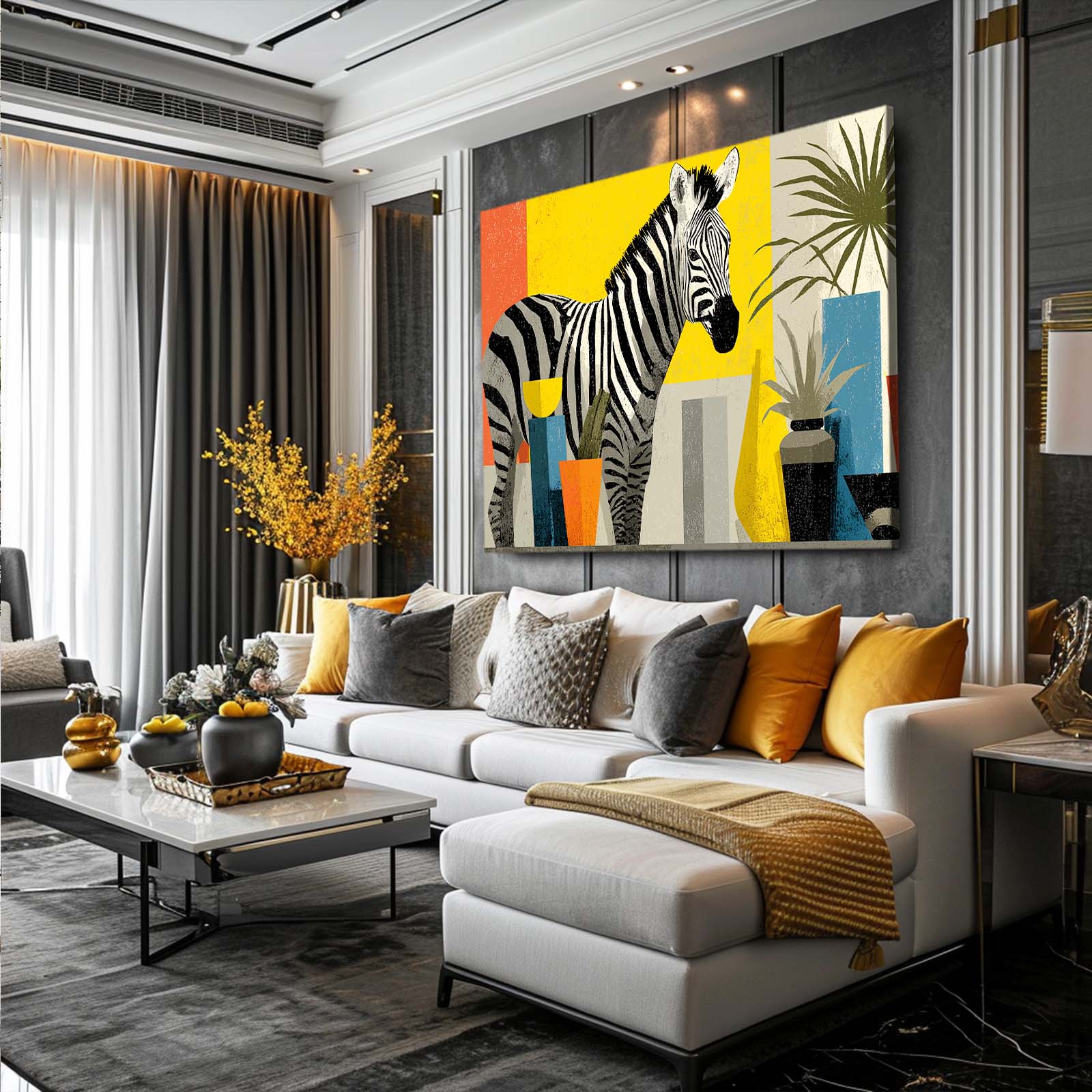 Timeless Zebra Prints – styled in a furnished interior