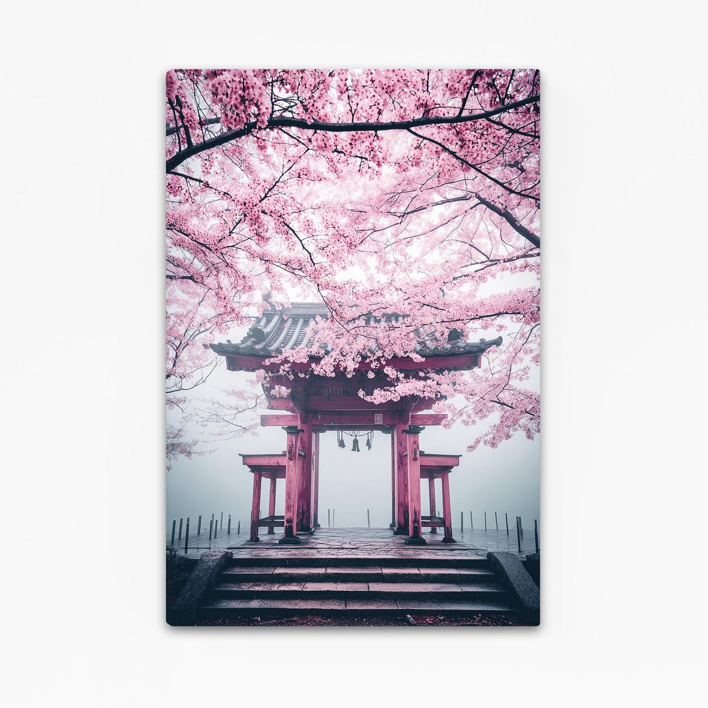 Torii Steps Canopy Cherry Blossom Canvas – torii steps canopy cherry blossom canvas print