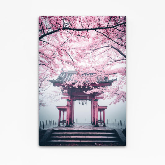 Torii Steps Canopy Cherry Blossom Canvas – torii steps canopy cherry blossom canvas print