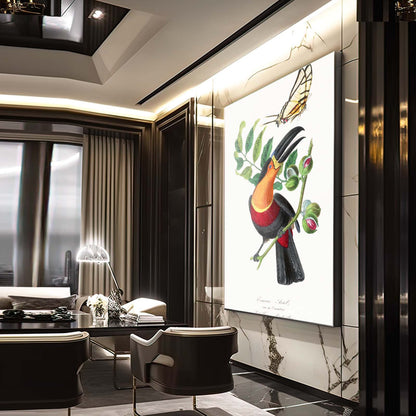Toucan And Butterfly Wall Art