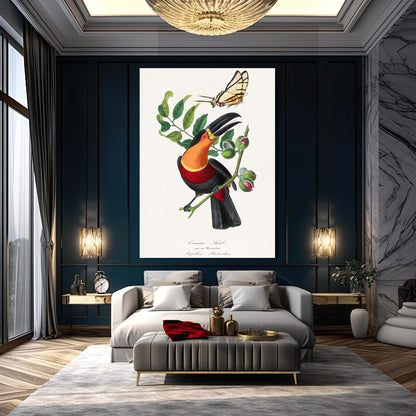 Toucan And Butterfly Wall Art