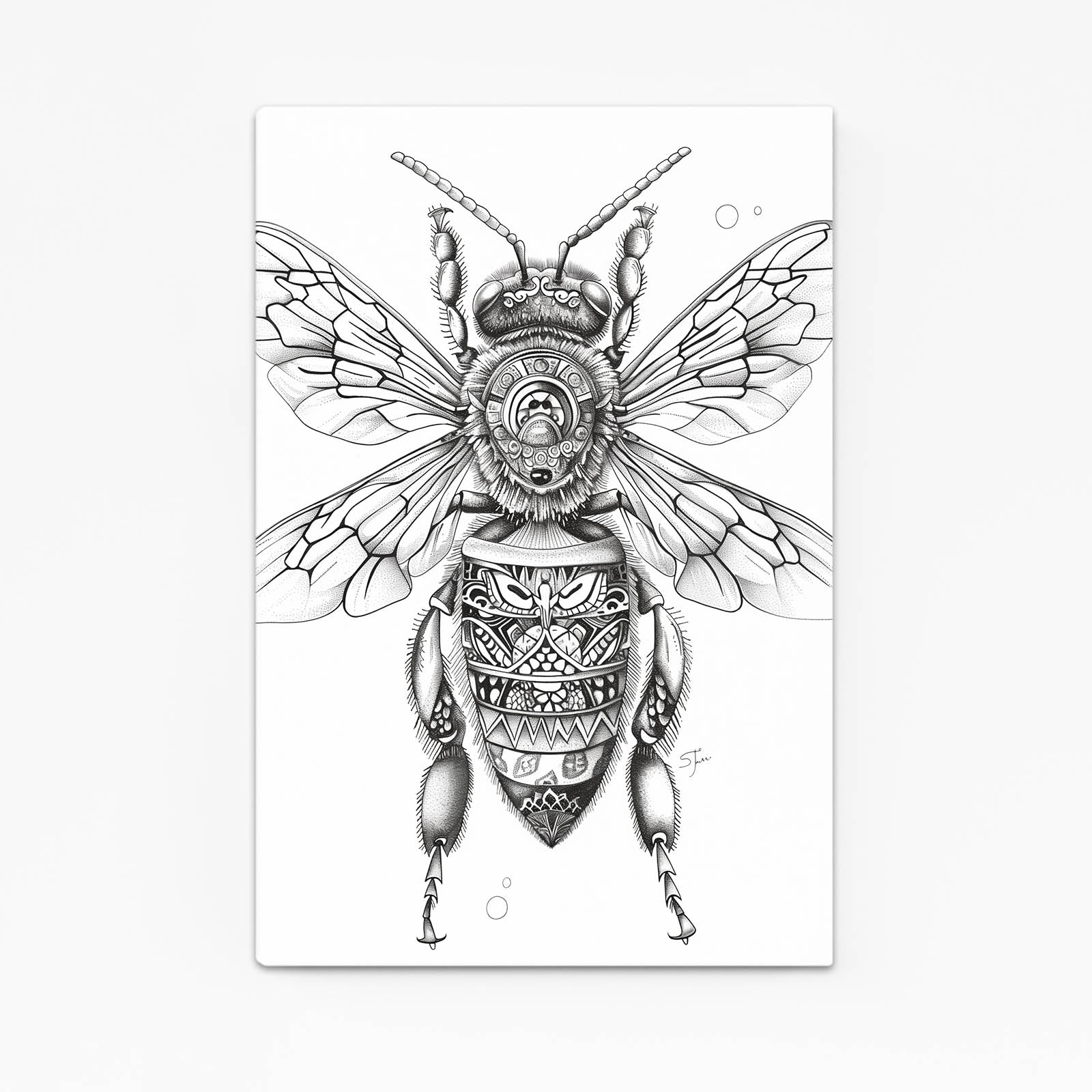Tribal Bee Art