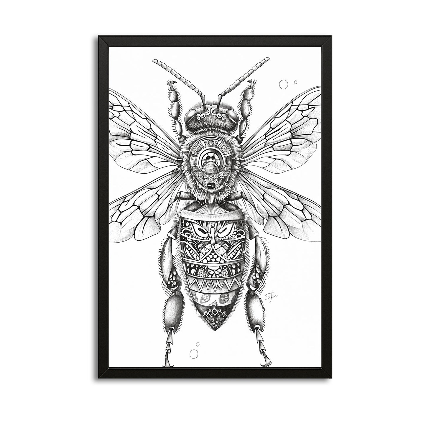 Tribal Bee Art