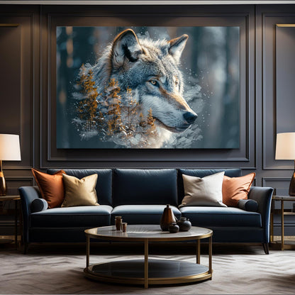 Tribal Wolf Wall Art