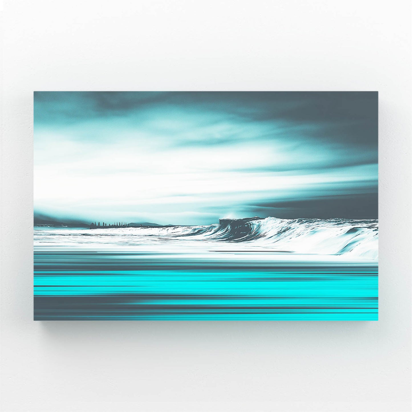 Turquoise Ocean Wave Photography Canvas Art – turquoise ocean wave photography canvas print