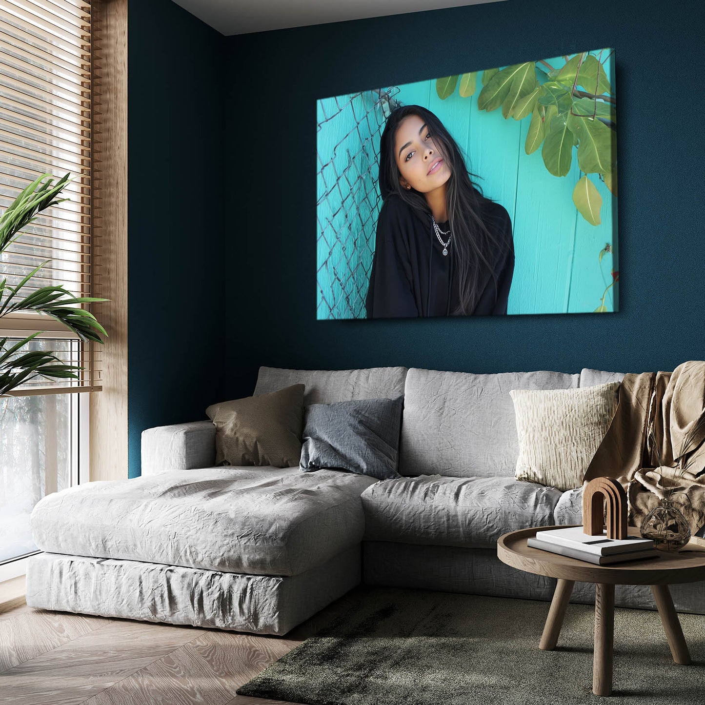 Turquoise Smile Print Photography – canvas print, view 5