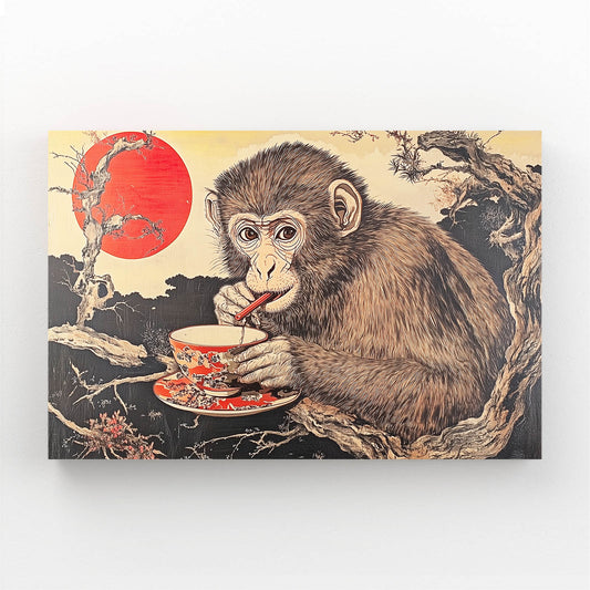 Ukiyo Red Sun Monkey Art – ukiyo red sun monkey canvas print