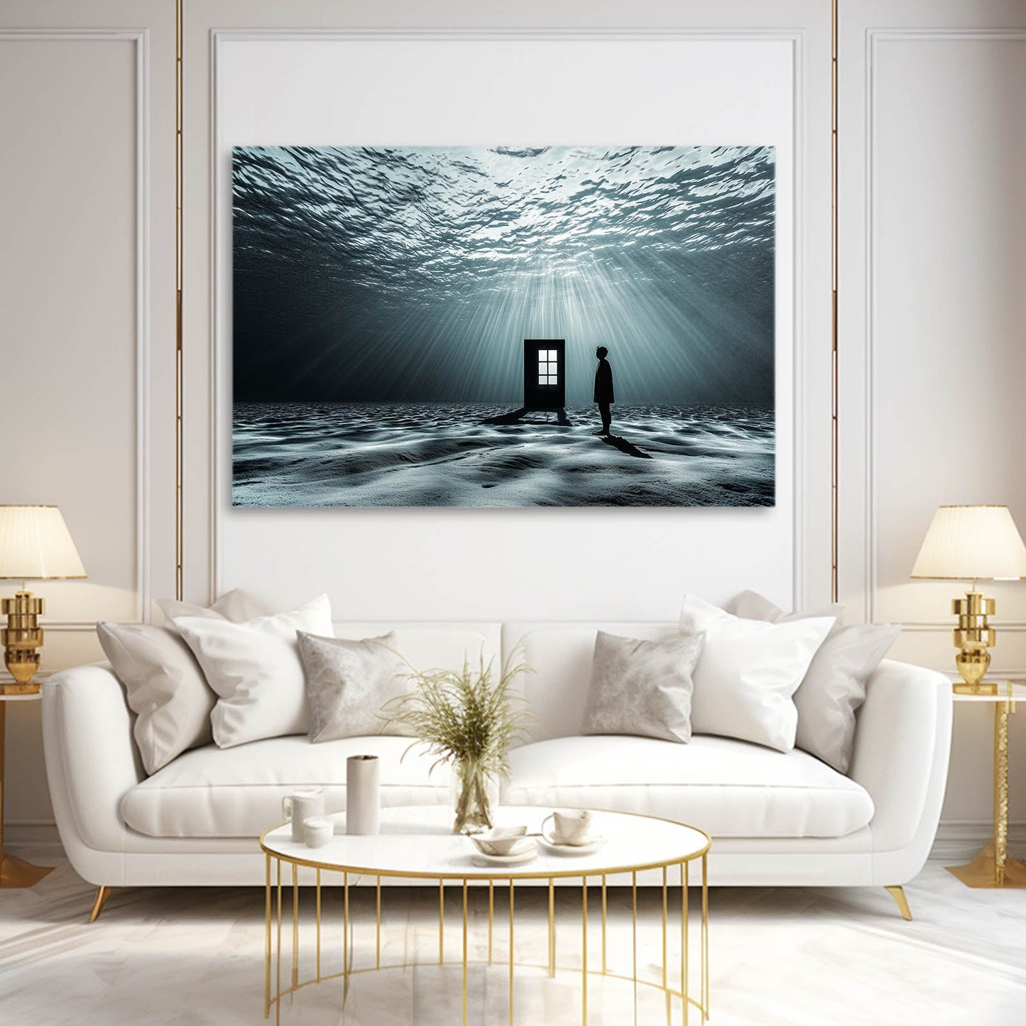 Underwater Doorway Photography Art – canvas print, view 4