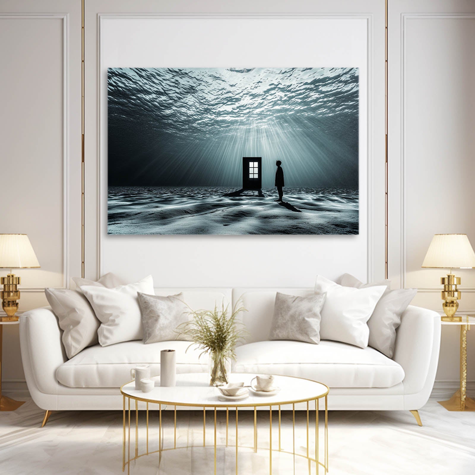 Underwater Doorway Photography Art – canvas print, view 4