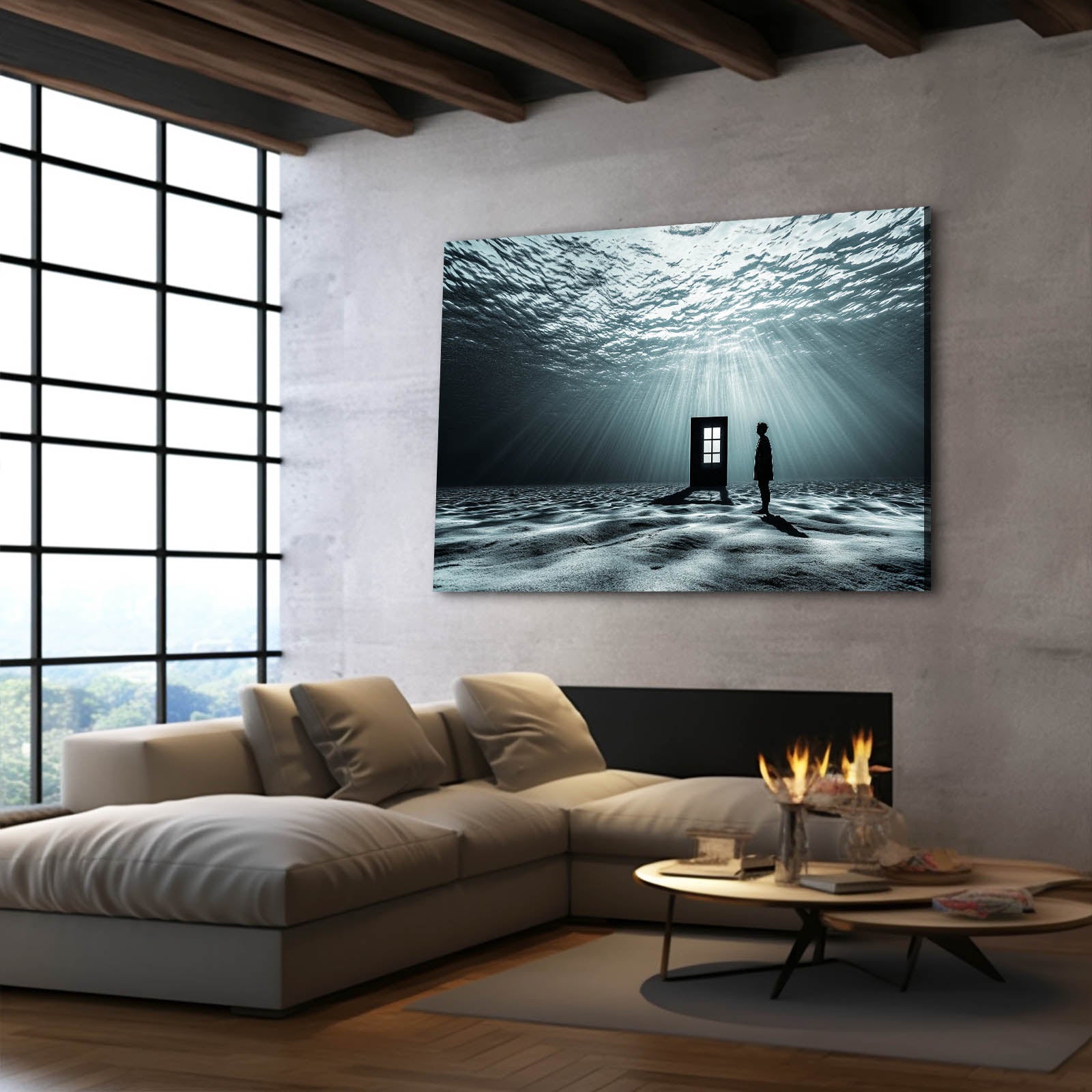 Underwater Doorway Photography Art – canvas print, view 5