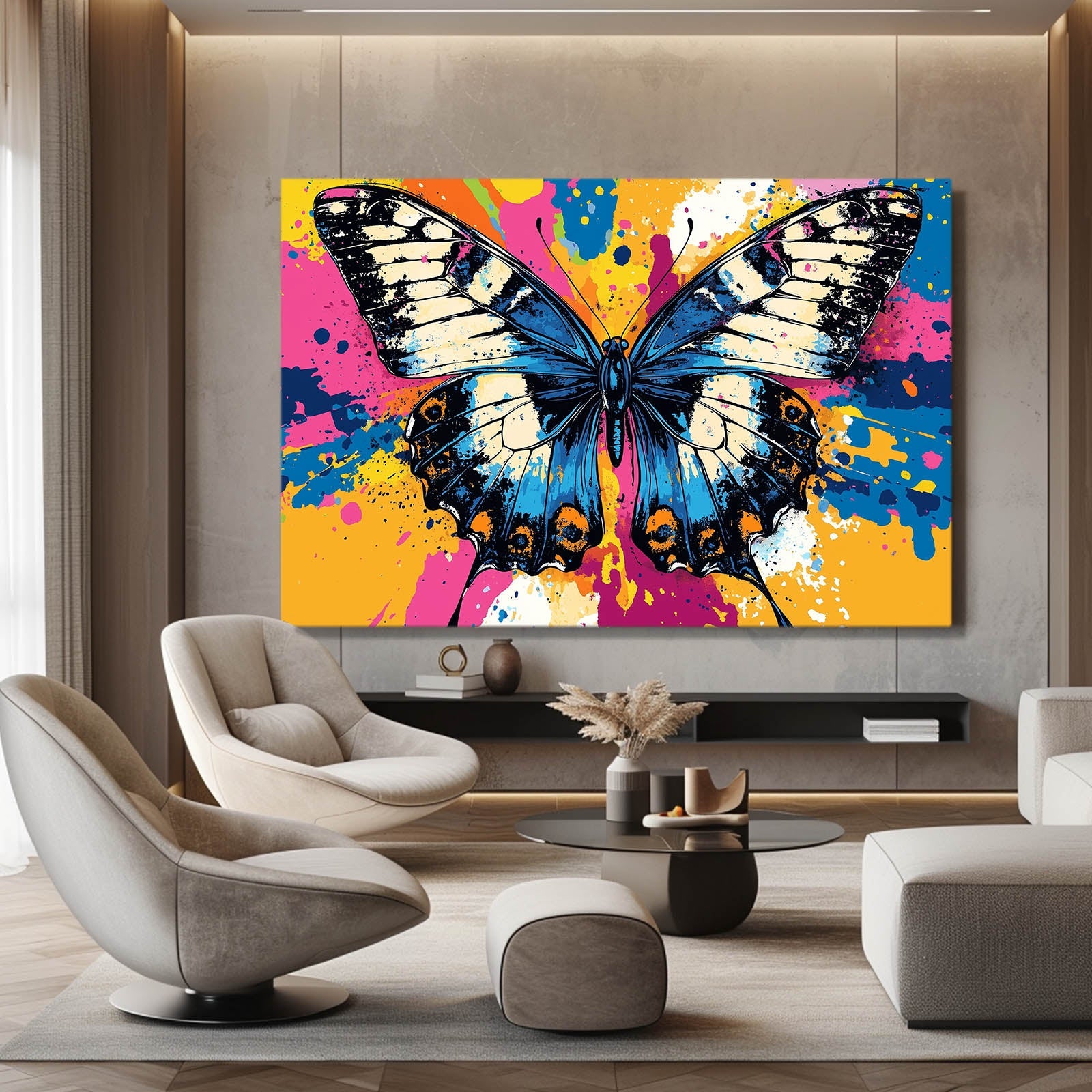 Urban Pop Butterfly Wall Art