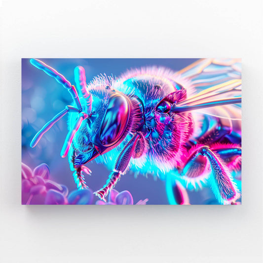 Vaporwave Bee Art